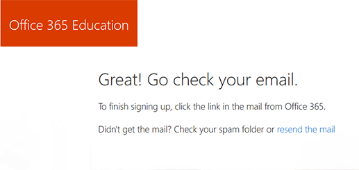 Check your email for the registration link